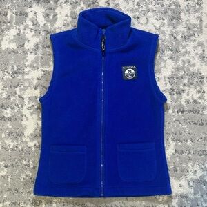 Women’s Nautica Competition Blue Pocketed Fleece Vest